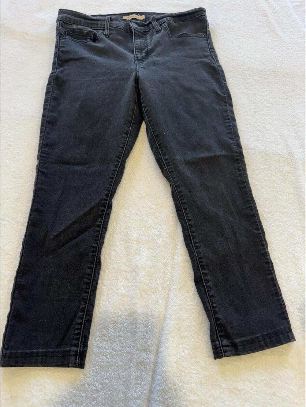 Levis 311 Shaping Skinny Jeans Womens 31x30 Black Stretch